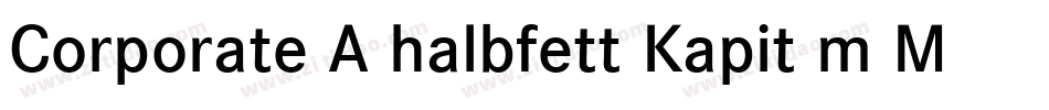 Corporate A halbfett Kapit m Medziff字体转换